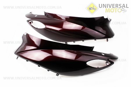 Yamaha JOG SA-36J / 39J пластик - верхній бічний лівий і правий комплект 2шт, бордовий. Китай (Пластик на японський скутер / UM3296-V42)