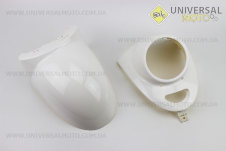 Yamaha VINO SA26 - 4т пластик - комплект фарбовані 8 деталей, БІЛИЙ. Китай (Пластик на японський скутер / UM3296-V65)