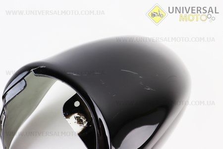 УЦІНКА Yamaha VINO SA10J - 2т пластик - крило переднє, "передня частина", чорний (див. Фото, тріщина). Китай (Пластик на японський скутер / UM3296-V73)