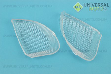 Yamaha JOG POCHE SA-01/04 "скло" - поворотів задніх комплект 2шт, прозорі. Китай (Пластик на японський скутер / UM3297-V00)