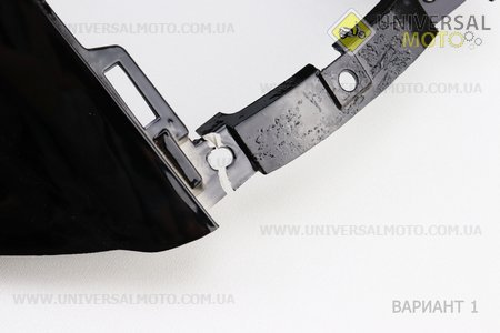 УЦІНКА Yamaha JOG ARTISTIC пластик - верхній бічний лев + прав цілісний, чорний (тріщина дивись фото). Китай (Пластик на японський скутер / UM3297-V46)