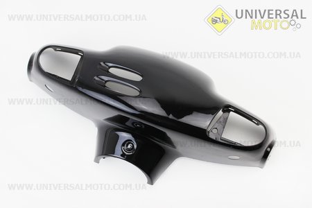 Yamaha JOG POCHE SA08 пластик - керма передній "голова", ЧОРНИЙ. Китай (Пластик на японський скутер / UM3297-V55)