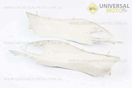 Yamaha JOG SA-36J / 39J пластик - верхній бічний лев + прав комплект 2 штуки, сірий. Китай (Пластик на японський скутер / UM3297-V83)