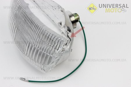 УЦІНКА Yamaha JOG 3KJ фара передня в зборі, (тріщина, дивись фото). Китай (Пластик на японський скутер / UM3298-V15)