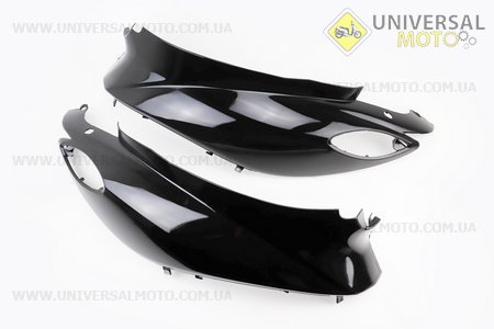 УЦІНКА Yamaha JOG SA-36J/39J пластик - верхній бічний лівий і правий комплект 2шт, ЧОРНИЙ (див. фото відламано кріплення). Китай (Пластик на японський скутер / UM3298-V48)