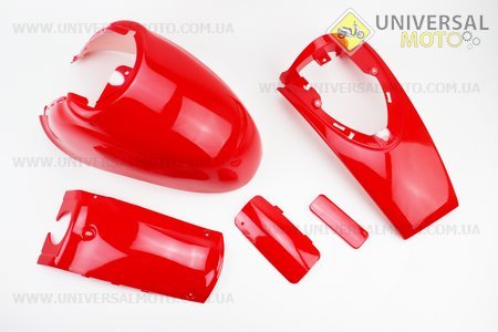 Yamaha VINO SA10J - 2т пластик - комплект фарбовані 11 деталей, ЧЕРВОНИЙ. Китай (Пластик на японський скутер / UM3298-V51)