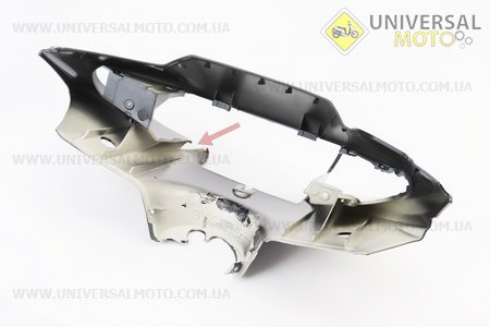 УЦІНКА Yamaha JOG NEXT ZONE пластик - кермо переднє "голова" (під дискові гальма), ЧОРНЕ (відламане кріплення, див. фото). Китай (Пластик на японський скутер / UM3298-V73)