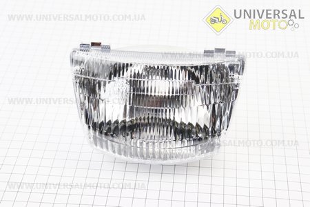 Yamaha JOG 3KJ фара передня в зборі (без цоколя та лампи). Китай (Пластик на японський скутер / UM3298-V76)