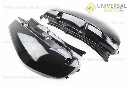УЦІНКА Yamaha BWS100 пластик - верхній бічний лев+прав комплект 2шт, ЧОРНИЙ (присутні дрібні подряпини). Китай (Пластик на японський скутер / UM3298-V86)
