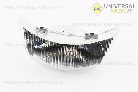 УЦІНКА Yamaha JOG NEXT ZONE передня фара в зборі (під бараб. гальмо) (дефект лиття, див. фото). Китай (Пластик на японський скутер / UM3298-V87)