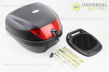 Кофр середній (пластмасовий) 395*395*300мм, кріплення болт-баранчик, чорний матовий HF-880. FXW (Кофри / UM3300-V05)