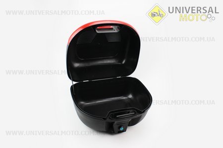 Кофр средний (пластмассовый) 430*390*280мм, крепл. быстросъемное, черный матовый HF-851. FXW (Шлем / UM3300-V08)