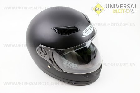 Шлем закрытый  HF-121 L- ЧЕРНЫЙ матовый