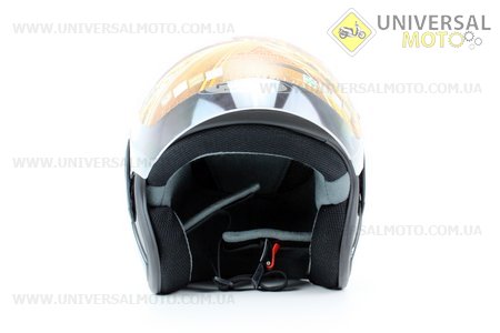 Шлем открытый HF-200 M- Черный . FXW (Шлем / UM3300-V19)