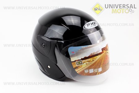 Шлем открытый HF-200 M- Черный . FXW (Шлем / UM3300-V19)