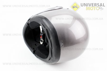 Шлем закрытый с откидным подбородком HF-108 M- СЕРЫЙ