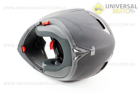 Шлем закрытый с откидным подбородком + очки HF-118 М- Черный матовый. FXW (Шлем / UM3300-V89)