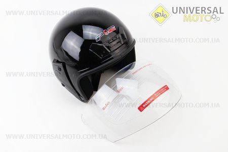 Шлем открытый 207 XS - Черный . F-2 (Шлем / UM3300-V98)