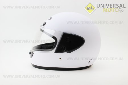 Шлем закрытый HF-101 S- БЕЛЫЙ матовый