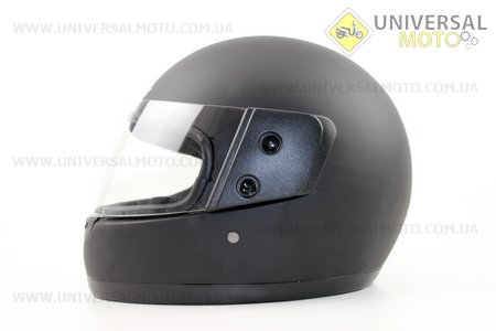 Шлем закрытый 825-2 XS- ЧЕРНЫЙ матовый