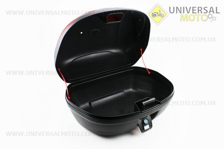 Кофр большой (пластмассовый) 550*420*340мм, крепл. быстросъемное, черный матовый HF-885. FXW (Шлем / UM3301-V22)