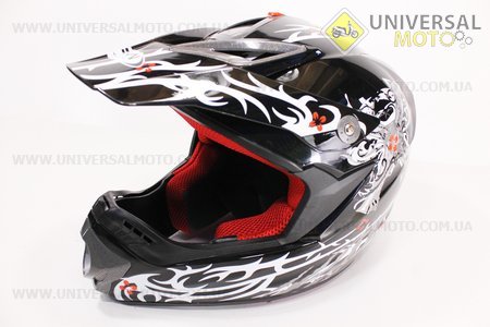 Шлем кроссовый HF-117 L-черный