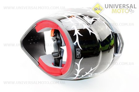 Шлем кроссовый HF-117 XL-черный