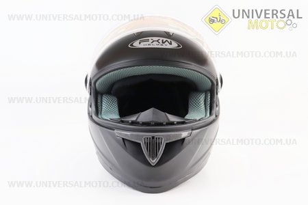 Шолом інтеграл, закритий HF-122 М, ЧОРНИЙ матовий (можливий не працює повітрозабірник на бороді). FXW (Шоломи / UM3301-V59)