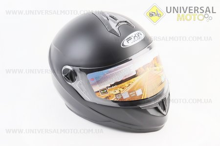 Шолом інтеграл, закритий HF-122 М, ЧОРНИЙ матовий (можливий не працює повітрозабірник на бороді). FXW (Шоломи / UM3301-V59)