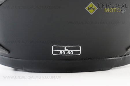 Шолом інтеграл, закритий HF-122 L, ЧОРНИЙ матовий (можливий не працюючий повітрозабірник на бороді). FXW (Шоломи / UM3301-V62)