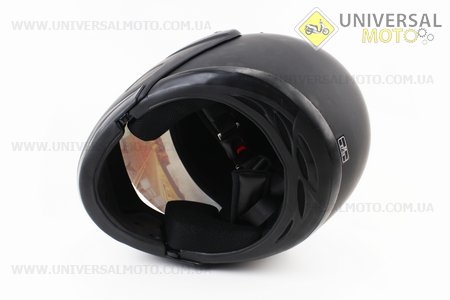 Шлем закрытый с откидным подбородком HF-108 M- ЧЕРНЫЙ матовый