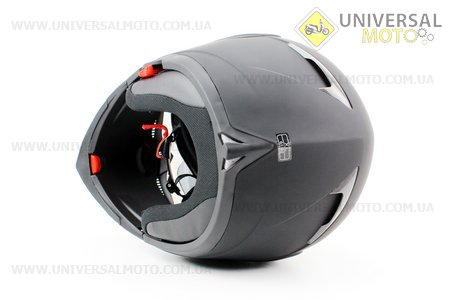 Шлем закрытый с откидным подбородком + очки HF-118 XL- Черный матовый. FXW (Шлем / UM3301-V74)