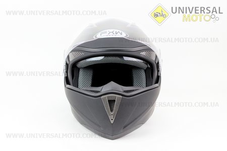 Шлем закрытый с откидным подбородком + очки HF-118 XL- Черный матовый. FXW (Шлем / UM3301-V74)