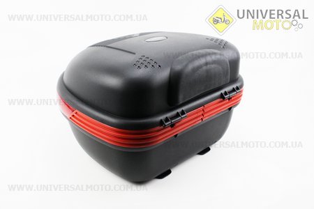 Кофр средний (пластмассовый) 445*385*280мм, крепл. быстросъемное, черный матовый LX-809 + ШЛЕМ. KUROSAWA (Шлем / UM3301-V83)