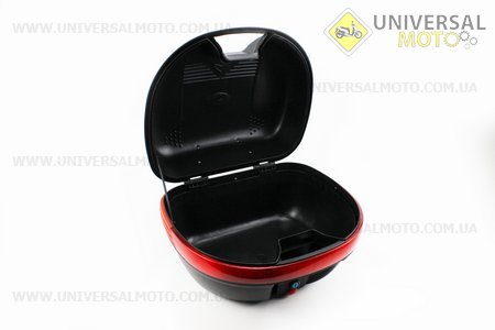 Кофр средний (пластмассовый) 445*385*280мм, крепл. быстросъемное, черный матовый LX-809 + ШЛЕМ. KUROSAWA (Шлем / UM3301-V83)