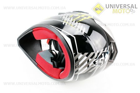 Шлем кроссовый HF-117 S-черный "MONSTER"