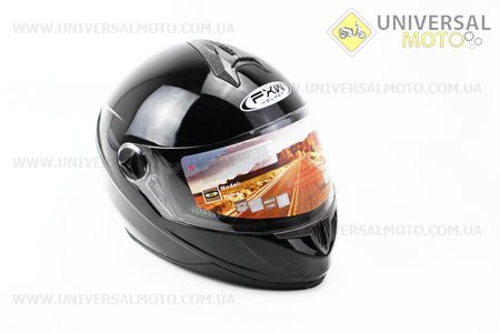 Шолом інтеграл, закритий HF-122 M, ЧОРНИЙ глянець. FXW (Шоломи / UM3301-V99)