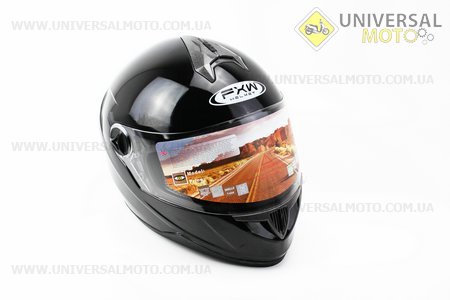 Шлем закрытый HF-122 L- Черный глянец. FXW (Шлем / UM3302-V00)
