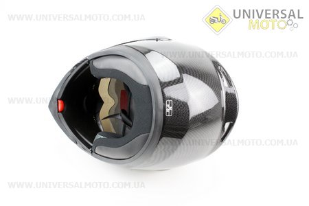 Шлем закрытый с откидным подбородком + очки HF-119 М- "КАРБОН". FXW (Шлем / UM3302-V08)