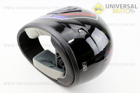 Шлем закрытый HF-150 M- ЧЕРНЫЙ Q155