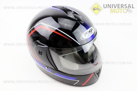 Шлем закрытый HF-150 M- ЧЕРНЫЙ Q155