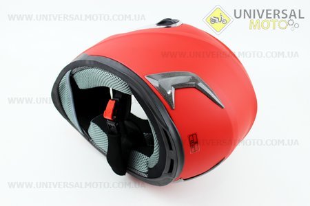 Шлем закрытый HF-122 S- КРАСНЫЙ матовый