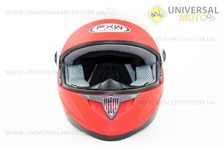 Шлем закрытый HF-122 S- КРАСНЫЙ матовый