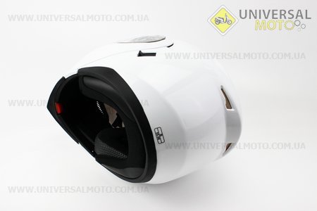 Шлем закрытый с откидным подбородком+очки HF-119 S- БЕЛЫЙ