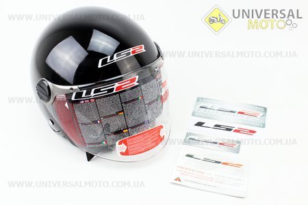 Шлем открытый OF560 Rocket II Solid S - ЧЕРНЫЙ глянцевый
