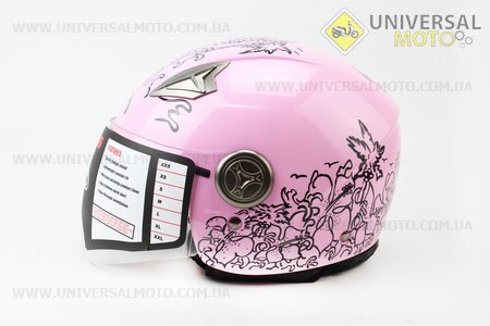 Шлем открытый HD306 Aloha XS - РОЗОВЫЙ
