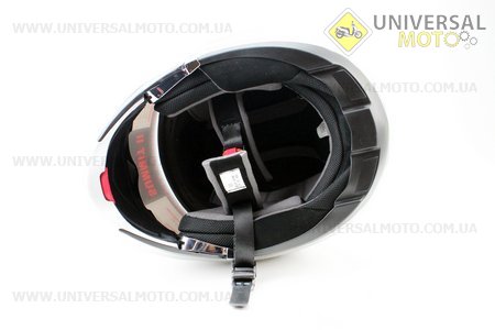 Шлем закрытый с откидным подбородком SUMMIT II Solid XXL - СЕРЕБРИСТЫЙ