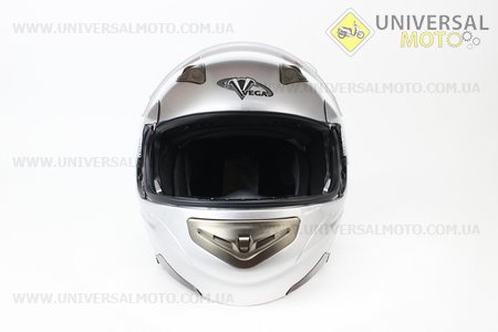 Шлем закрытый с откидным подбородком SUMMIT II Solid XXL - СЕРЕБРИСТЫЙ