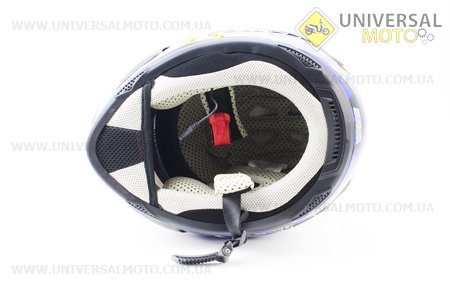 Шлем закрытый + откидные очки HD188 Rock On + Bluetooth M - ЧЕРНЫЙ/синий