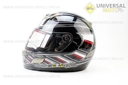 Шлем закрытый + откидные очки HD188 Echelon + Bluetooth L - Graphic